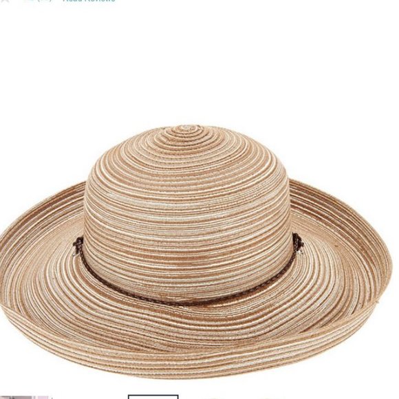 San Diego Hat Co. Mixed Braid Kettle Brim Sun Hat - Picture 2 of 4